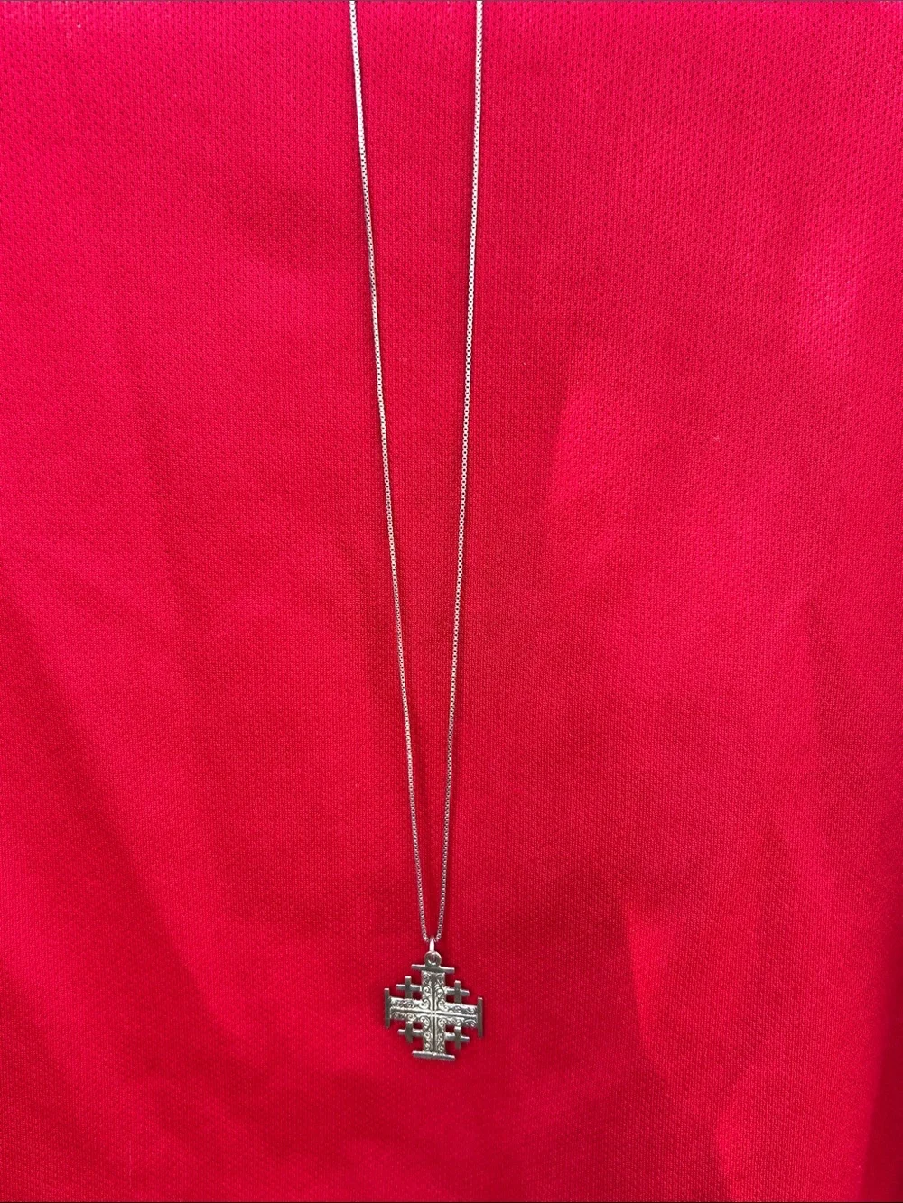 Jerusalem Sterling Silver Cross.